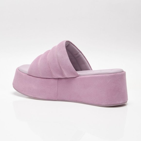 🎉LAST CHANCE🎉 FREE PEOPLE Almost Paradise Platform Sandals / Orchid - Picture 8 of 14